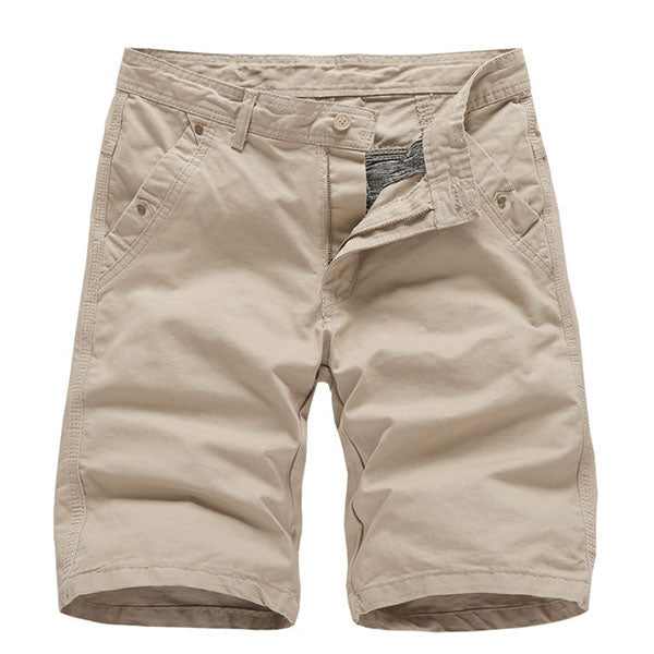 Fashion Solid Color Cotton Men's Shorts