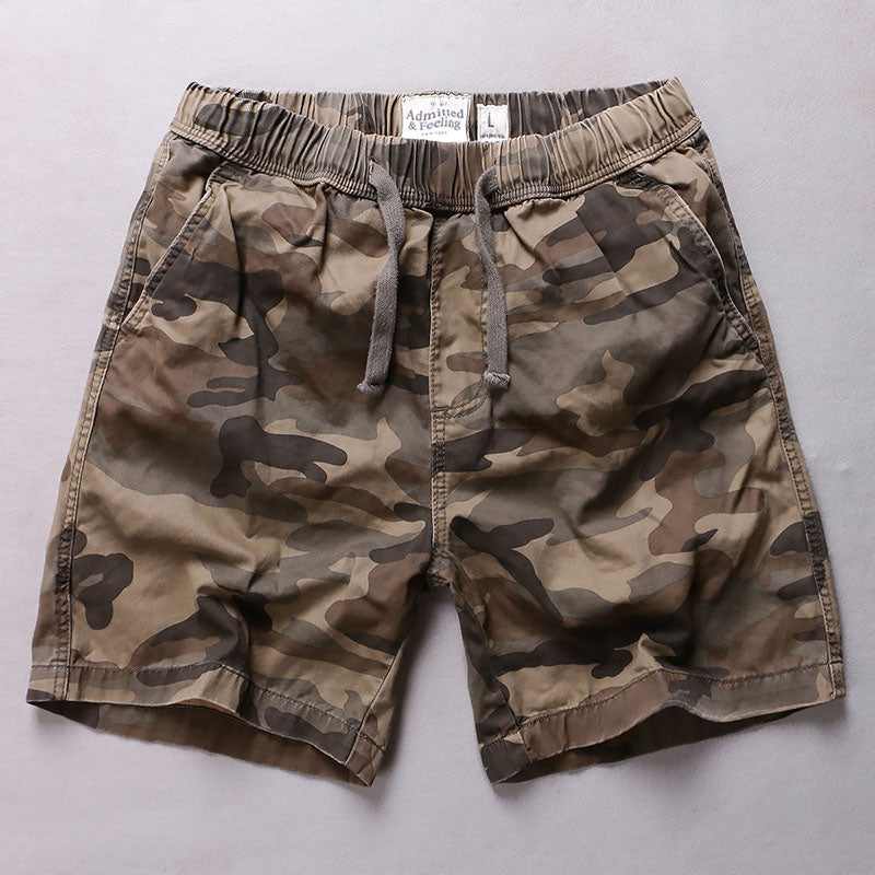 Men's outdoor Leisure Elastic Waist Beach Shorts