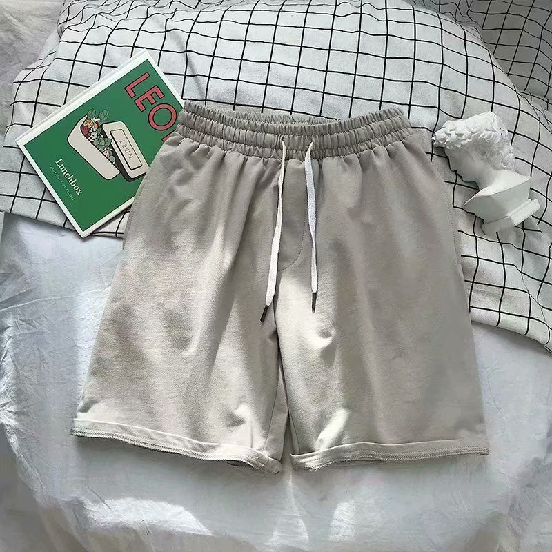 Summer Casual Sports Loose Beach Solid Color Men's Shorts