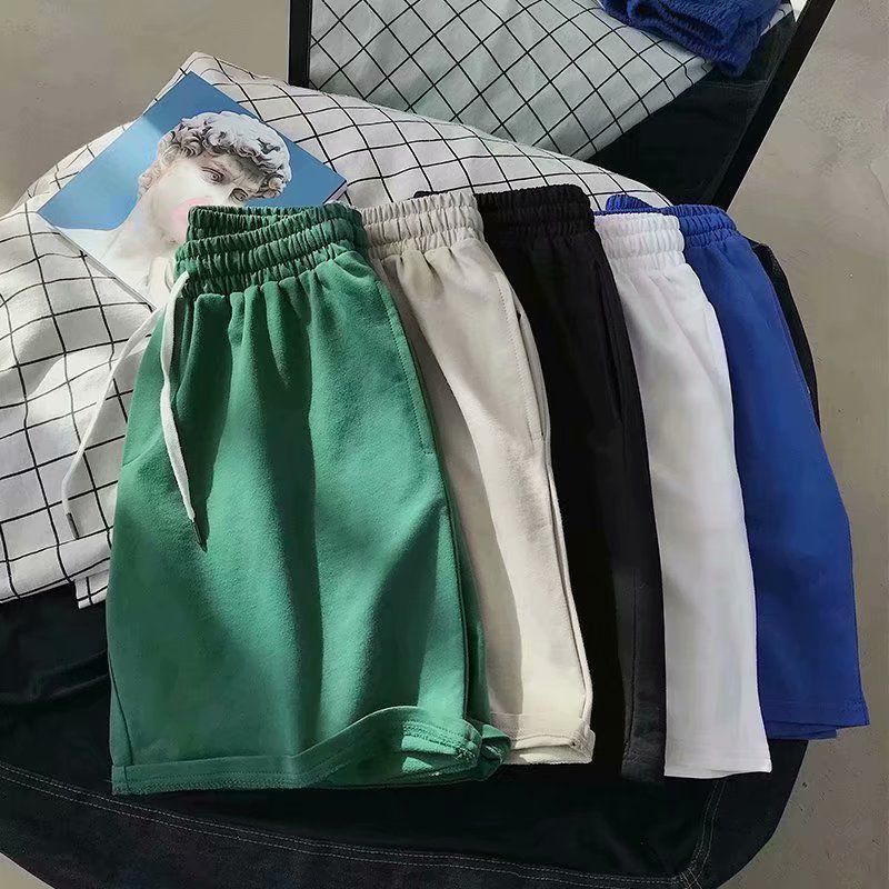 Summer Casual Sports Loose Beach Solid Color Men's Shorts
