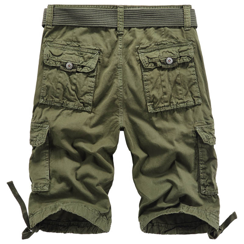 Overalls Multi-pocket Plus Size Five-point Men's Beach Shorts