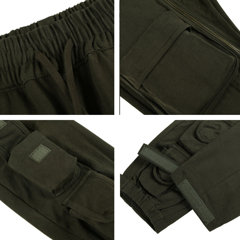 New Trendy Brand High Street Multi-pocket Functional Tooling Casual Pants