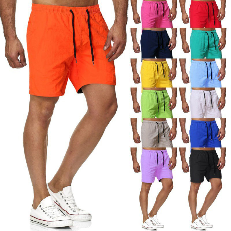 Summer Men's Casual Candy-colored Beach Shorts
