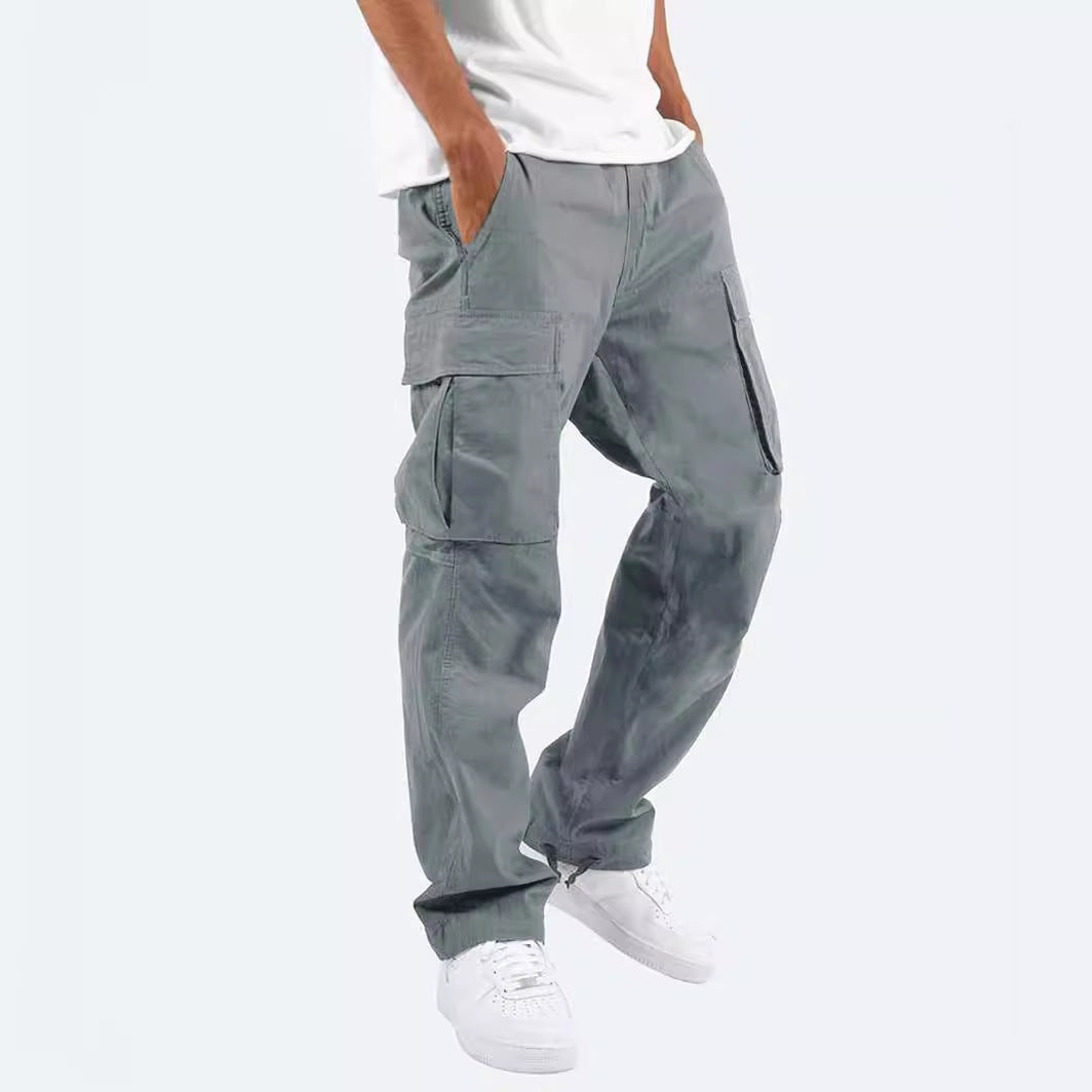 Men's Military-Inspired Multi-Pocket Cargo Pants