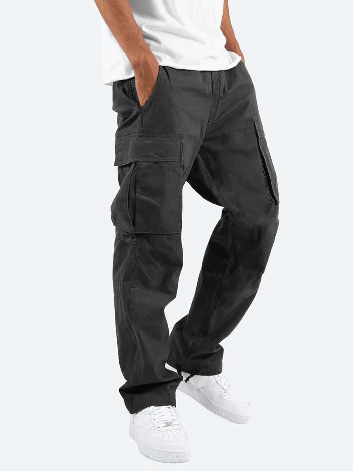 Men's Military-Inspired Multi-Pocket Cargo Pants