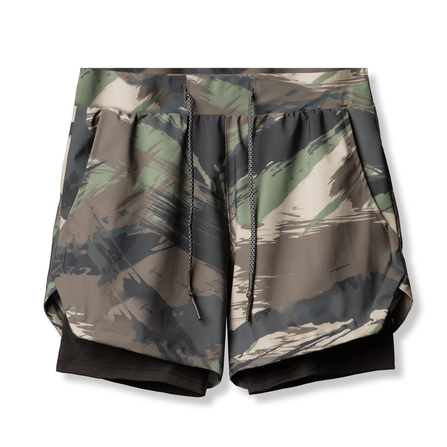 Outdoor Fitness Stretch Breathable Double Layer Men's Shorts