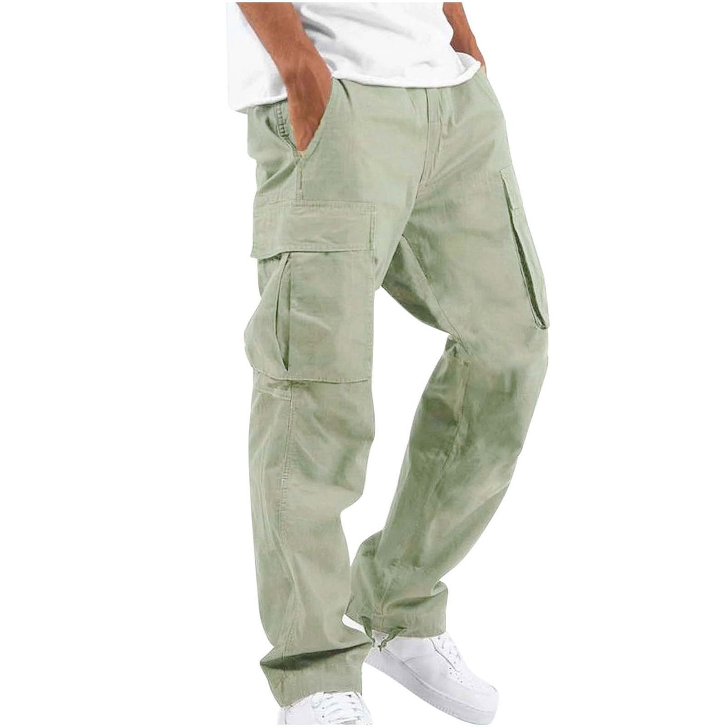 Men's Military-Inspired Multi-Pocket Cargo Pants