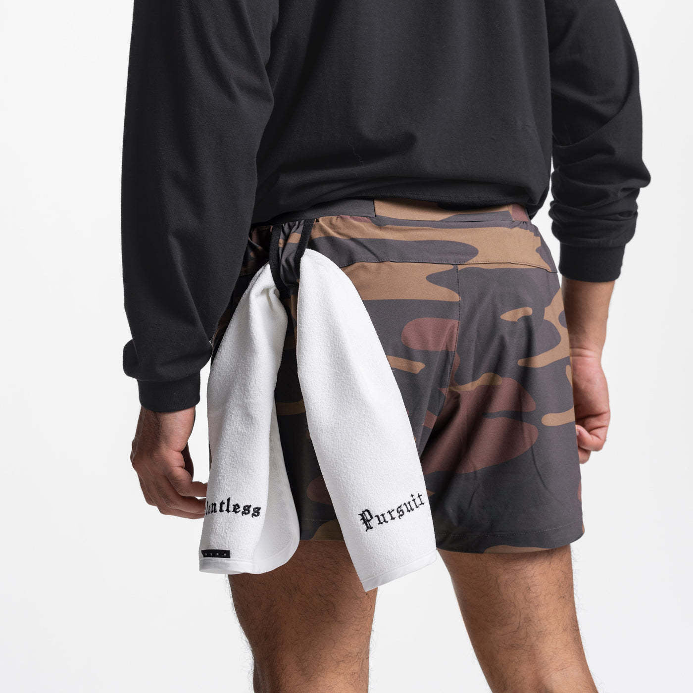 Men's Sports Fitness Leisure Lined Double Layer Shorts