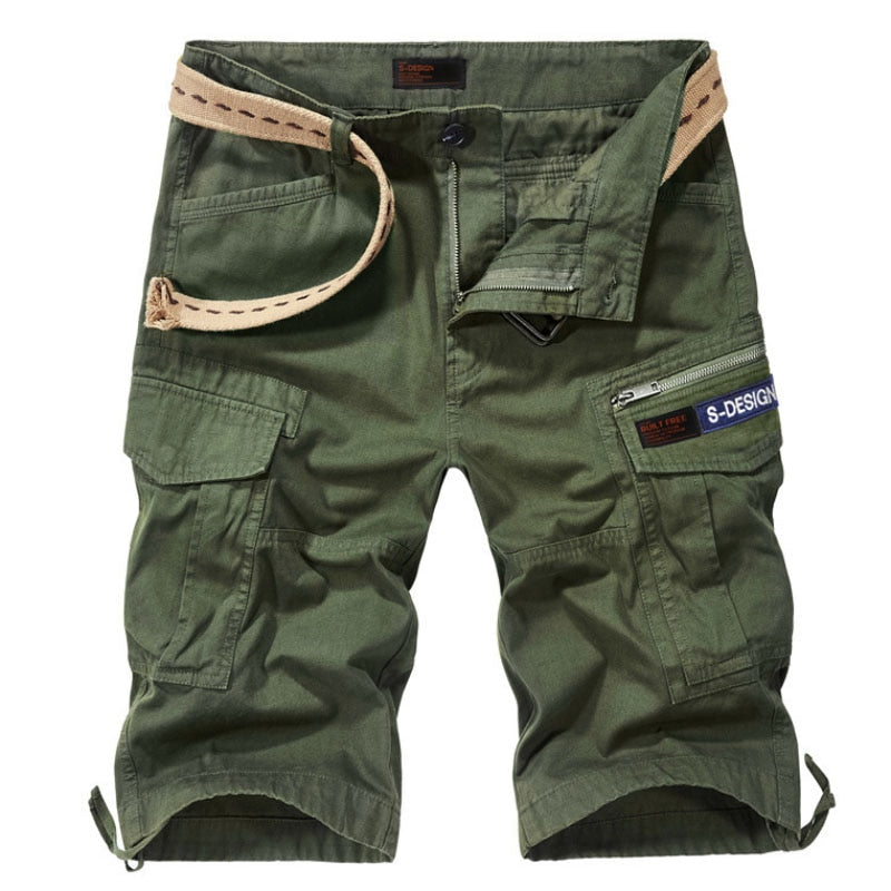 Summer Loose Casual Outdoor Multi-bag Tooling Cotton Men's Shorts