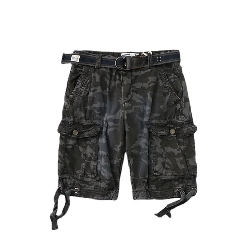 Multi-pocket Casual Outdoor Cropped Men's Beach Shorts