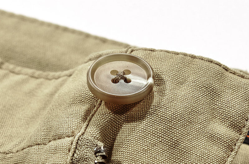 Summer Loose Casual Outdoor Multi-bag Tooling Cotton Men's Shorts