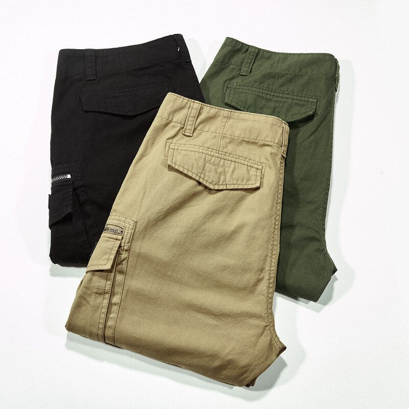 Summer Loose Casual Outdoor Multi-bag Tooling Cotton Men's Shorts