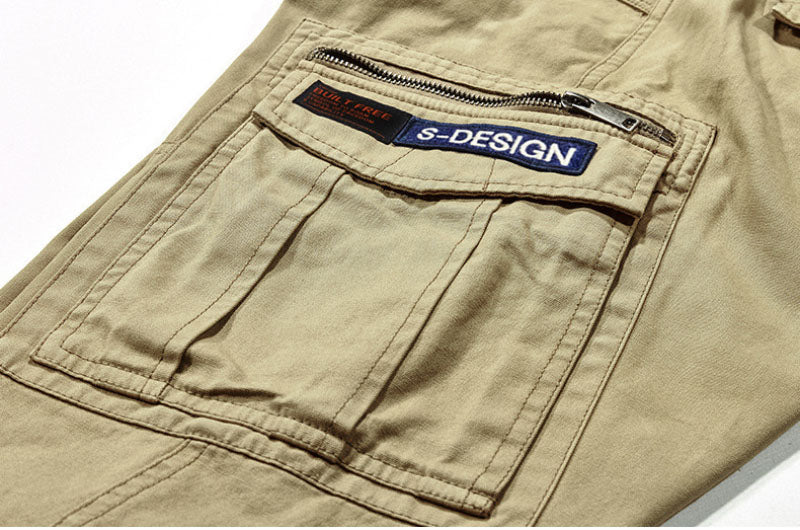 Summer Loose Casual Outdoor Multi-bag Tooling Cotton Men's Shorts