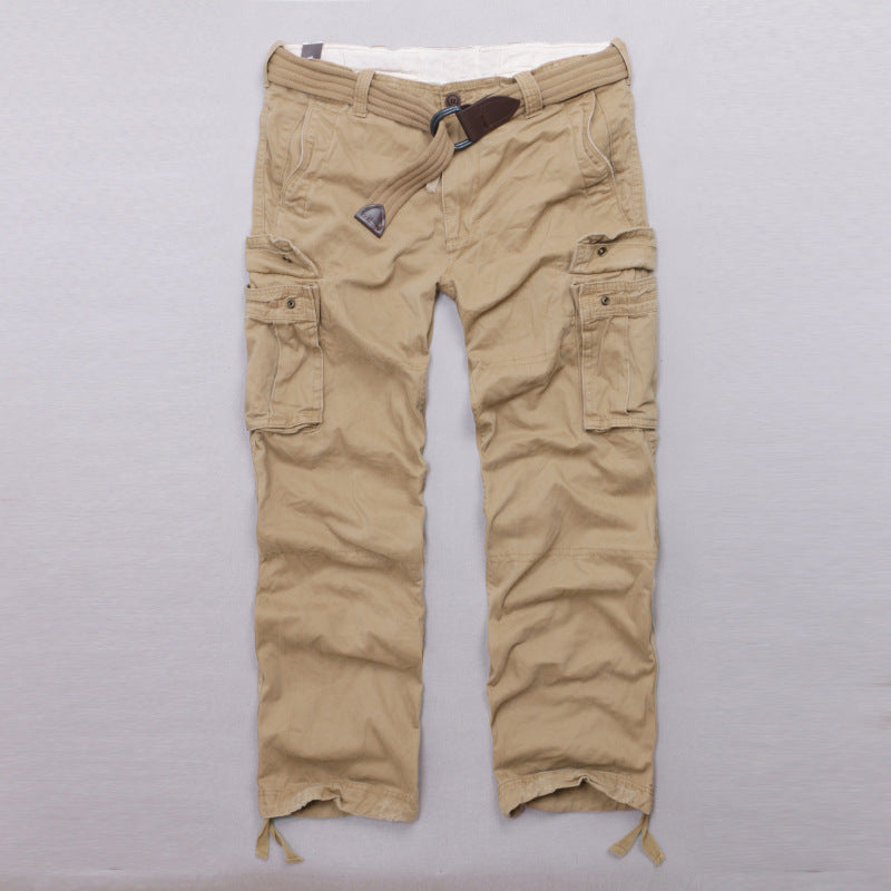Casual Camo Military Multi-pocket Men's Straight Pants