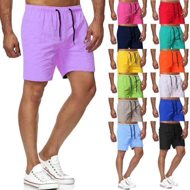 Summer Men's Casual Candy-colored Beach Shorts