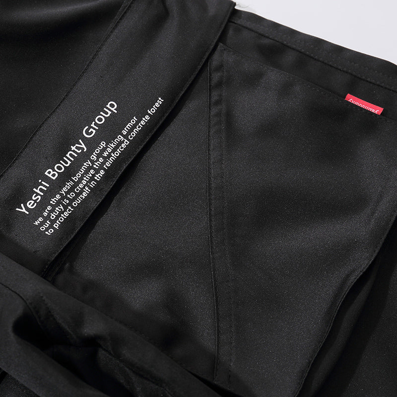 Fashion Cool Black Elastic Waist Men's Shorts