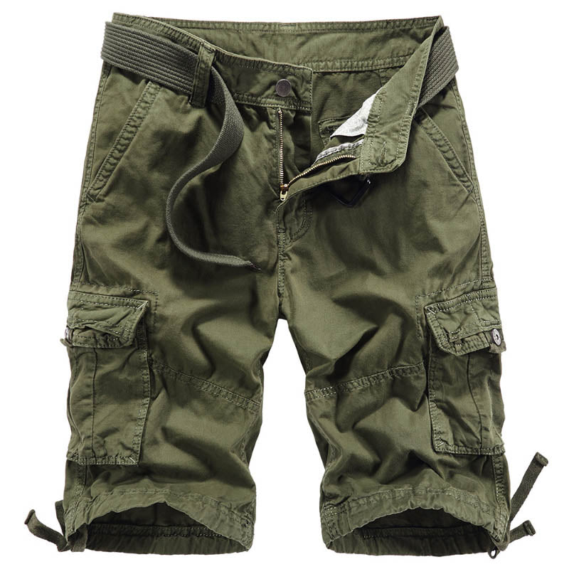 Overalls Multi-pocket Plus Size Five-point Men's Beach Shorts