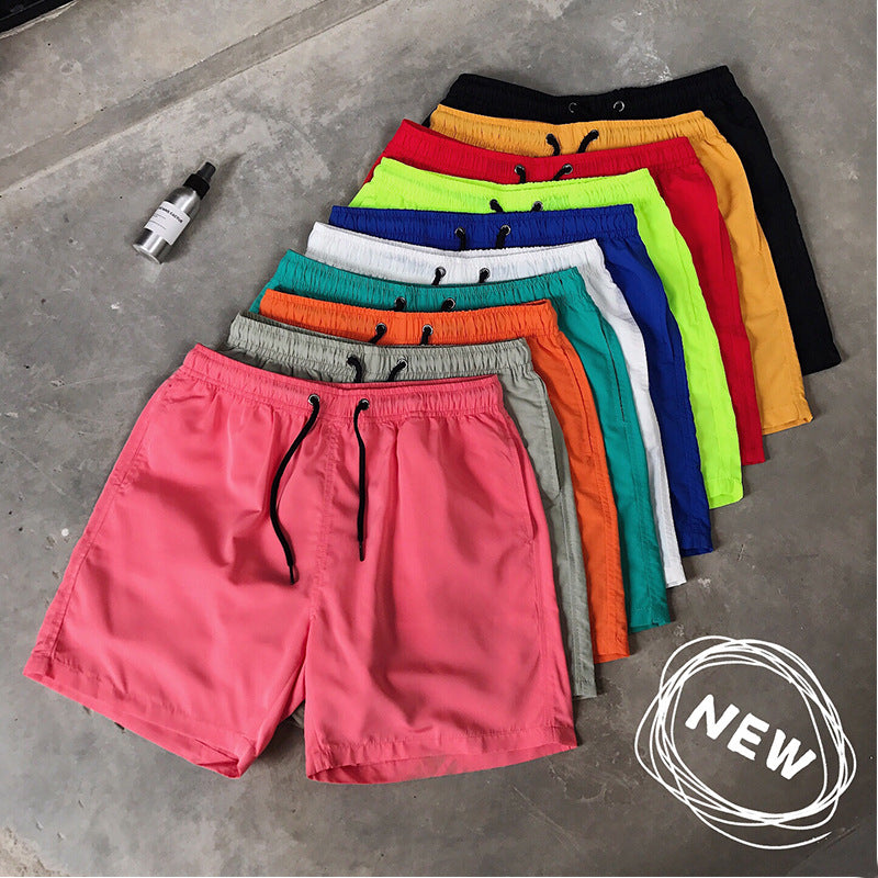 Summer Men's Casual Candy-colored Beach Shorts