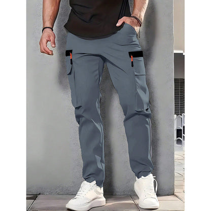 Men's Stretch Terry Work Pants – Casual Retro Fit | All-Season Daily Wear