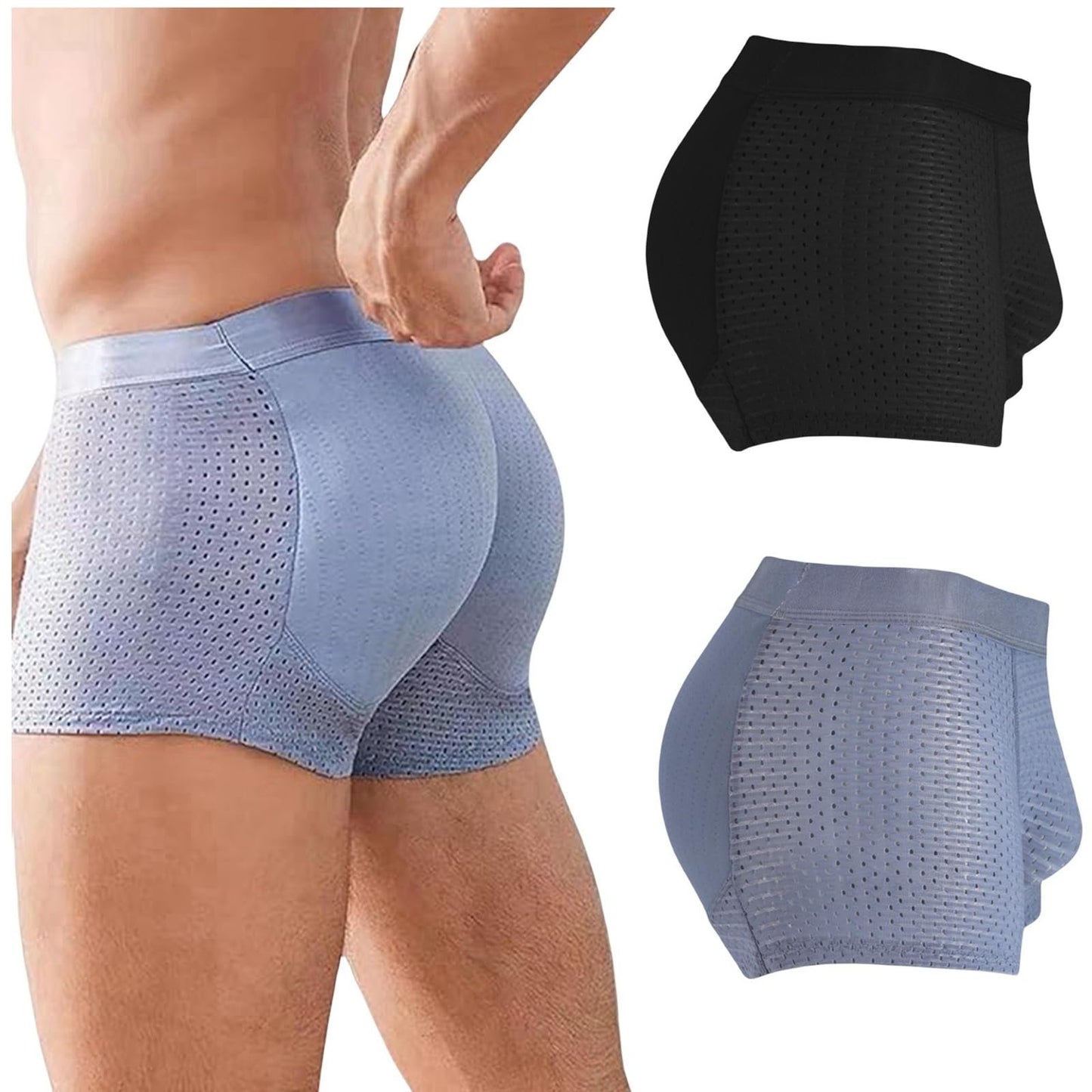 Men's Cooling Breathable Boxer Briefs with Lift Support & Contour Pouch