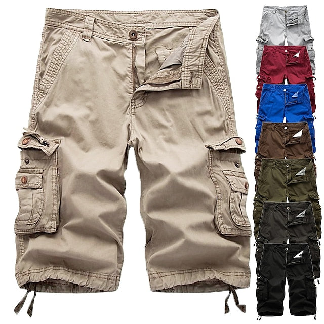 Kanoosport Mens Cargo Shorts Multi Pockets Twill Cargo Shorts – KangooSport