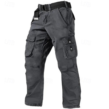 Men's Multi Pocket Plain Breathable Moisture Outdoor Daily Camping & Hiking Pants