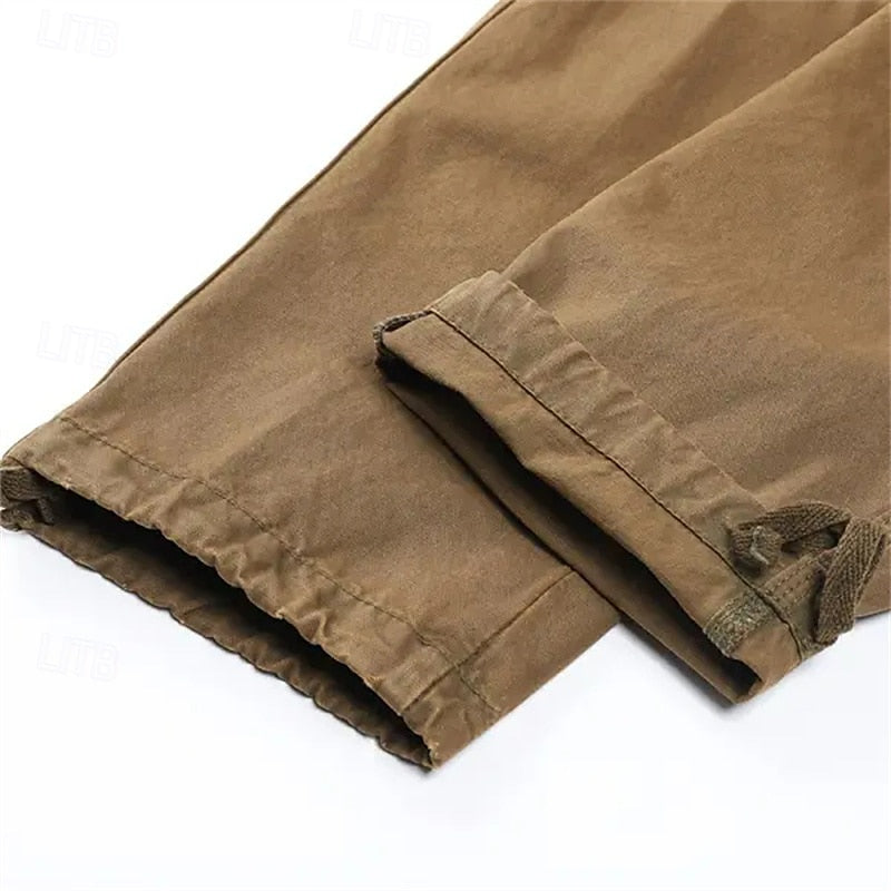 Men's Multi Pocket Plain Breathable Moisture Outdoor Daily Camping & Hiking Pants