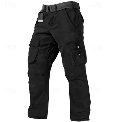 Men's Multi Pocket Plain Breathable Moisture Outdoor Daily Camping & Hiking Pants