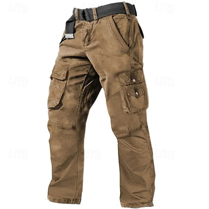 Men's Multi Pocket Plain Breathable Moisture Outdoor Daily Camping & Hiking Pants