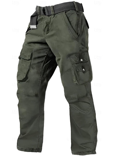 Men's Multi Pocket Plain Breathable Moisture Outdoor Daily Camping & Hiking Pants