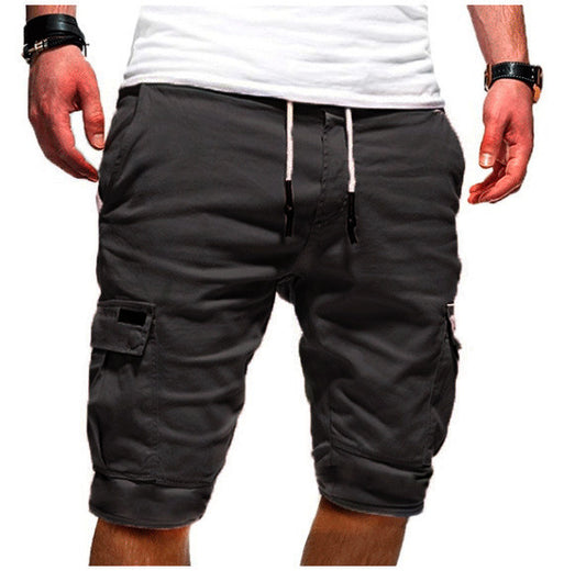 Men's Multi-Pocket Loose Cargo Shorts