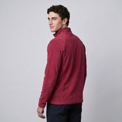 Men's Quarter-Zip Fleece Pullover – Lightweight Outdoor Fleece Sweater for Hiking & Camping