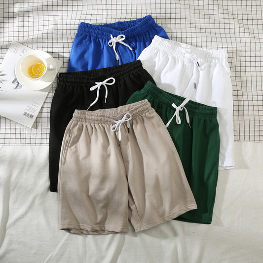 Summer Casual Sports Loose Beach Solid Color Men's Shorts