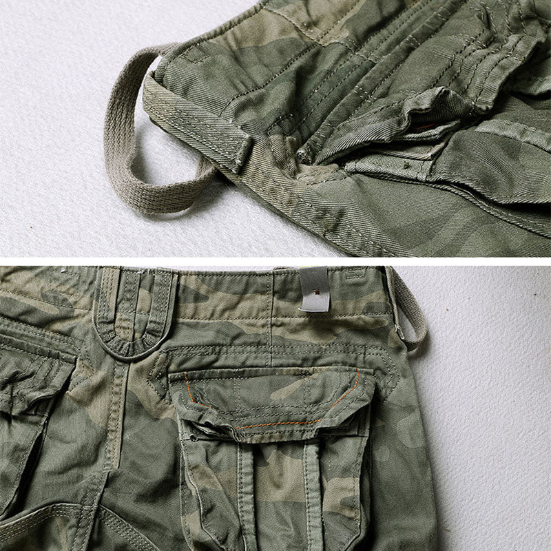 Casual Camo Large Pocket Men's Shorts