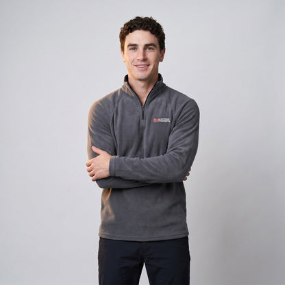 Men's Quarter-Zip Fleece Pullover – Lightweight Outdoor Fleece Sweater for Hiking & Camping