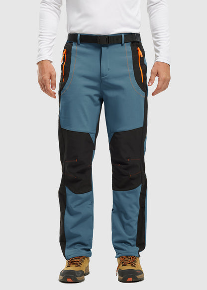 Men's Outdoor Snow Ski Water Resistant Fleece Lined Pants