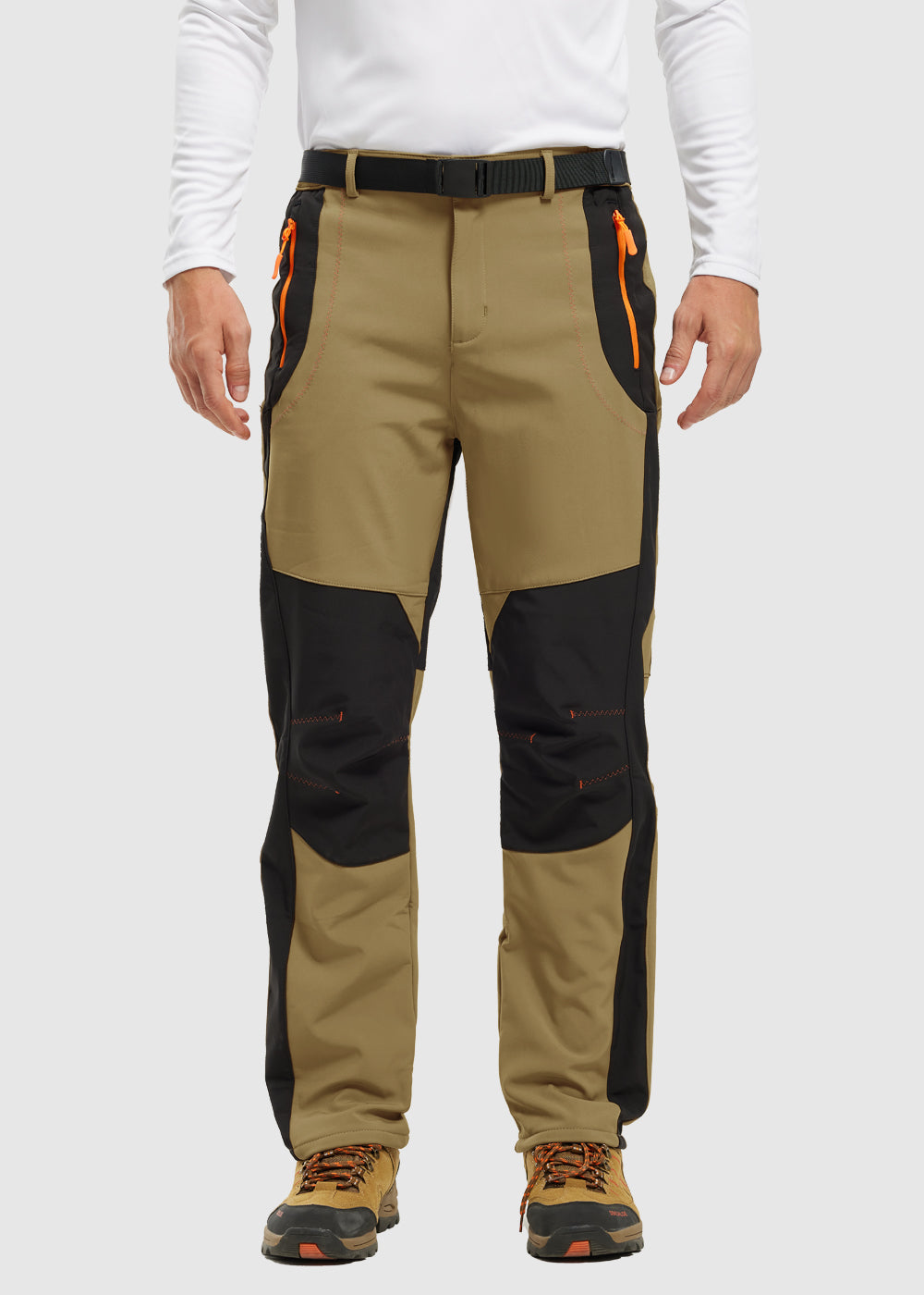 Men's Outdoor Snow Ski Water Resistant Fleece Lined Pants