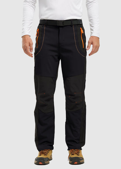 Men's Outdoor Snow Ski Water Resistant Fleece Lined Pants