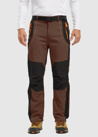 Men's Outdoor Snow Ski Water Resistant Fleece Lined Pants