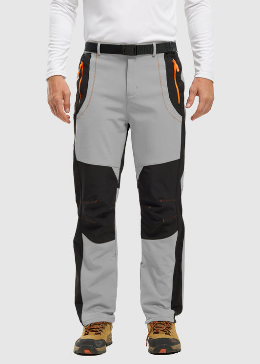 Men's Outdoor Snow Ski Water Resistant Fleece Lined Pants