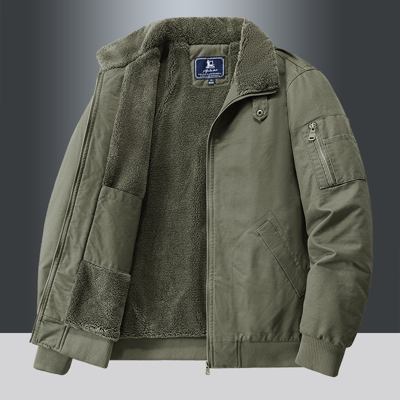 Kangoo Sherpa-Lined Bomber Jacket