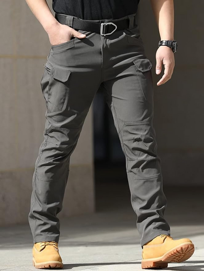 KKANGOO Men’s Water-Resistant Utility Cargo Trousers – Multi-Pocket Tactical Workwear Pants