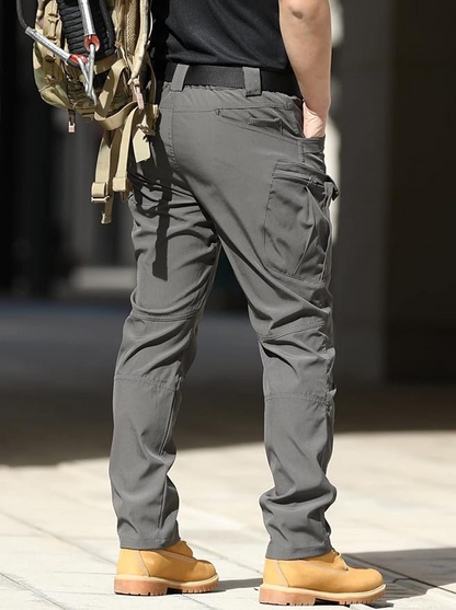 KKANGOO Men’s Water-Resistant Utility Cargo Trousers – Multi-Pocket Tactical Workwear Pants