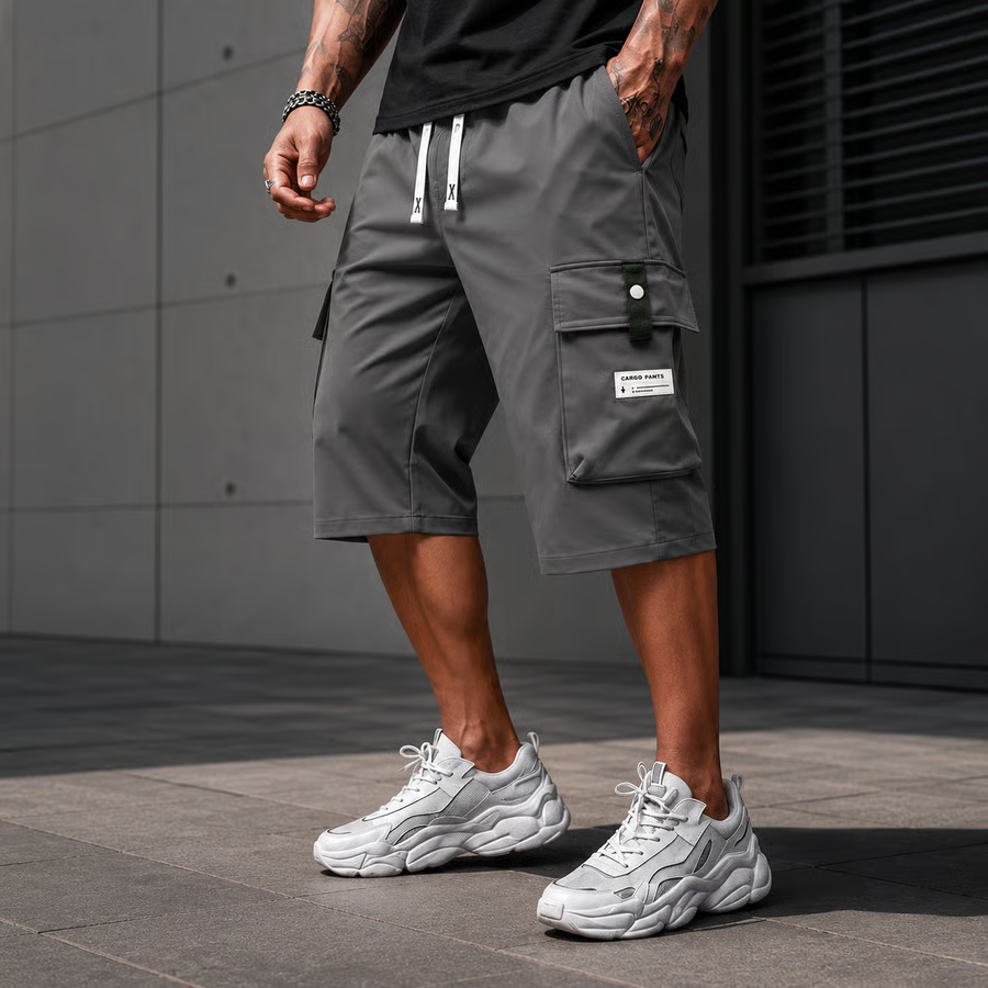 Men's Casual Drawstring Capri Cargo Pants-Buy 2 Get Free Shipping Today!