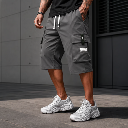 Men's Casual Drawstring Capri Cargo Pants-Buy 2 Get Free Shipping Today!