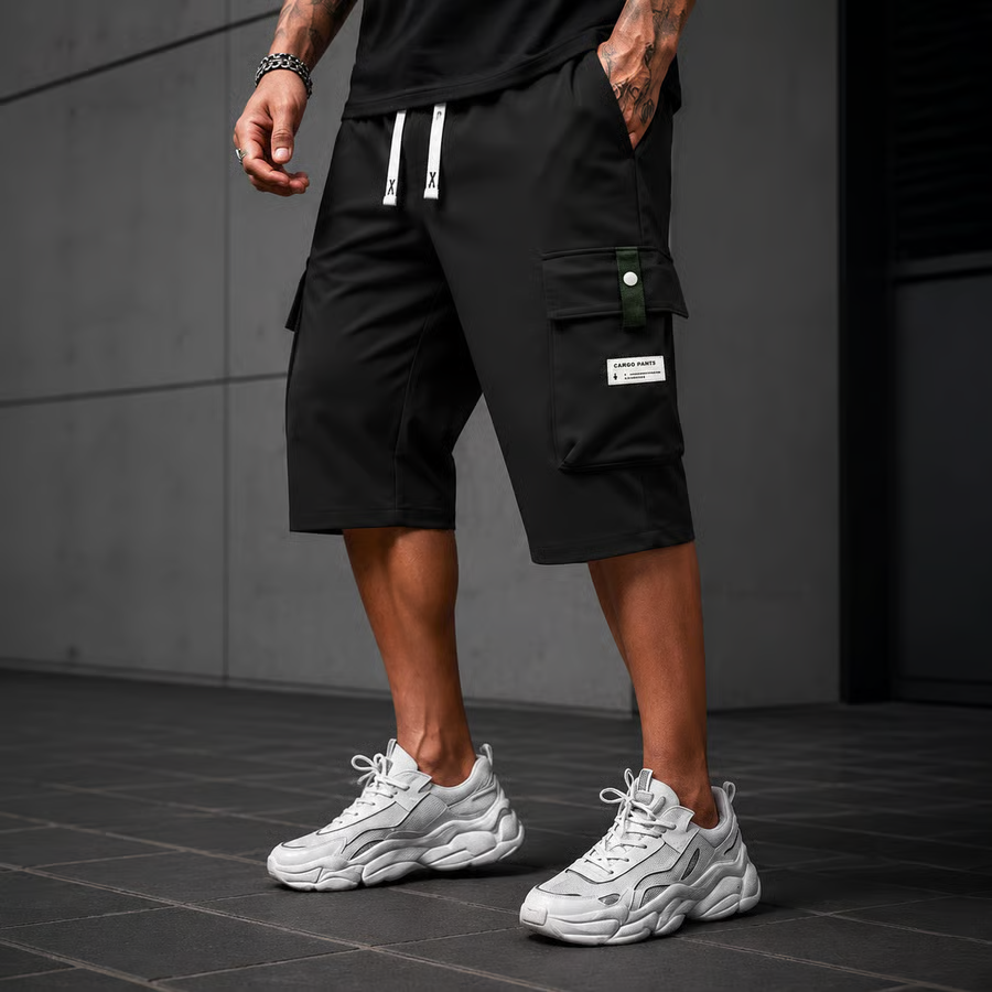 Men's Casual Drawstring Capri Cargo Pants-Buy 2 Get Free Shipping Today!
