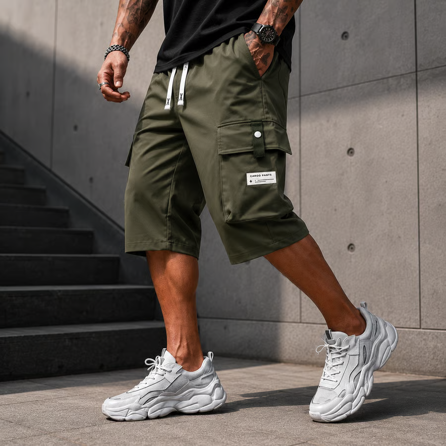 Men's Casual Drawstring Capri Cargo Pants-Buy 2 Get Free Shipping Today!