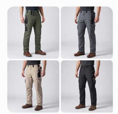 Kangoo Men's Multi-Pocket Utility Cargo Pants – Rugged Workwear Outdoor Everyday Trousers