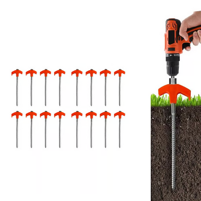 Kangoo 8" Screw in Tent Stakes