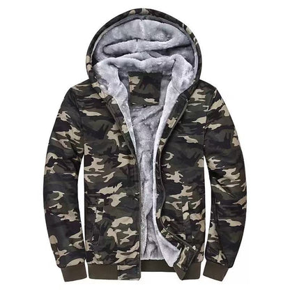 Men’s Ultra-Warm Fleece-Lined Hooded Jacket